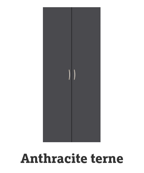 Les portes battantes anthracite terne Les portes battantes anthracite terne