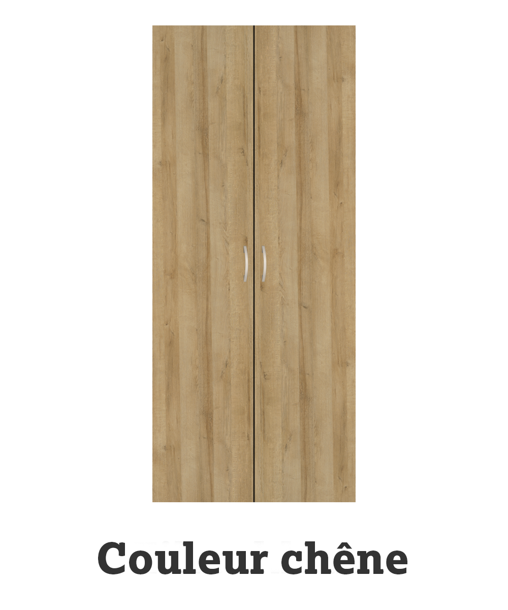 Les portes battantes couleur chêne Les portes battantes couleur chêne