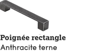 Les poignées droite anthracite Les poignées droite anthracite