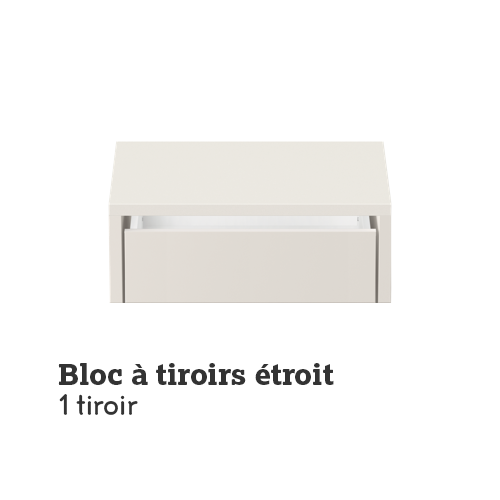 Bloc à tiroirs étroit 1 Bloc à tiroirs étroit 1