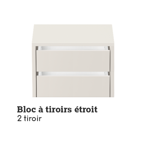 Bloc à tiroirs étroit 2 Bloc à tiroirs étroit 2