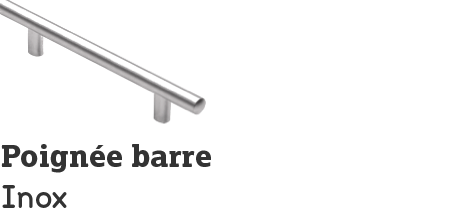 Poignée barre brossé Poignée barre brossé