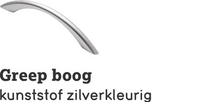 Greep boog zilver Greep boog zilver