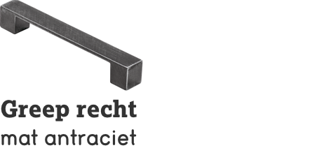 Greep recht antraciet Greep recht antraciet