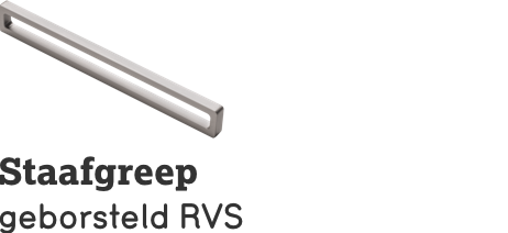 Greep rechthoek RVS Greep rechthoek RVS