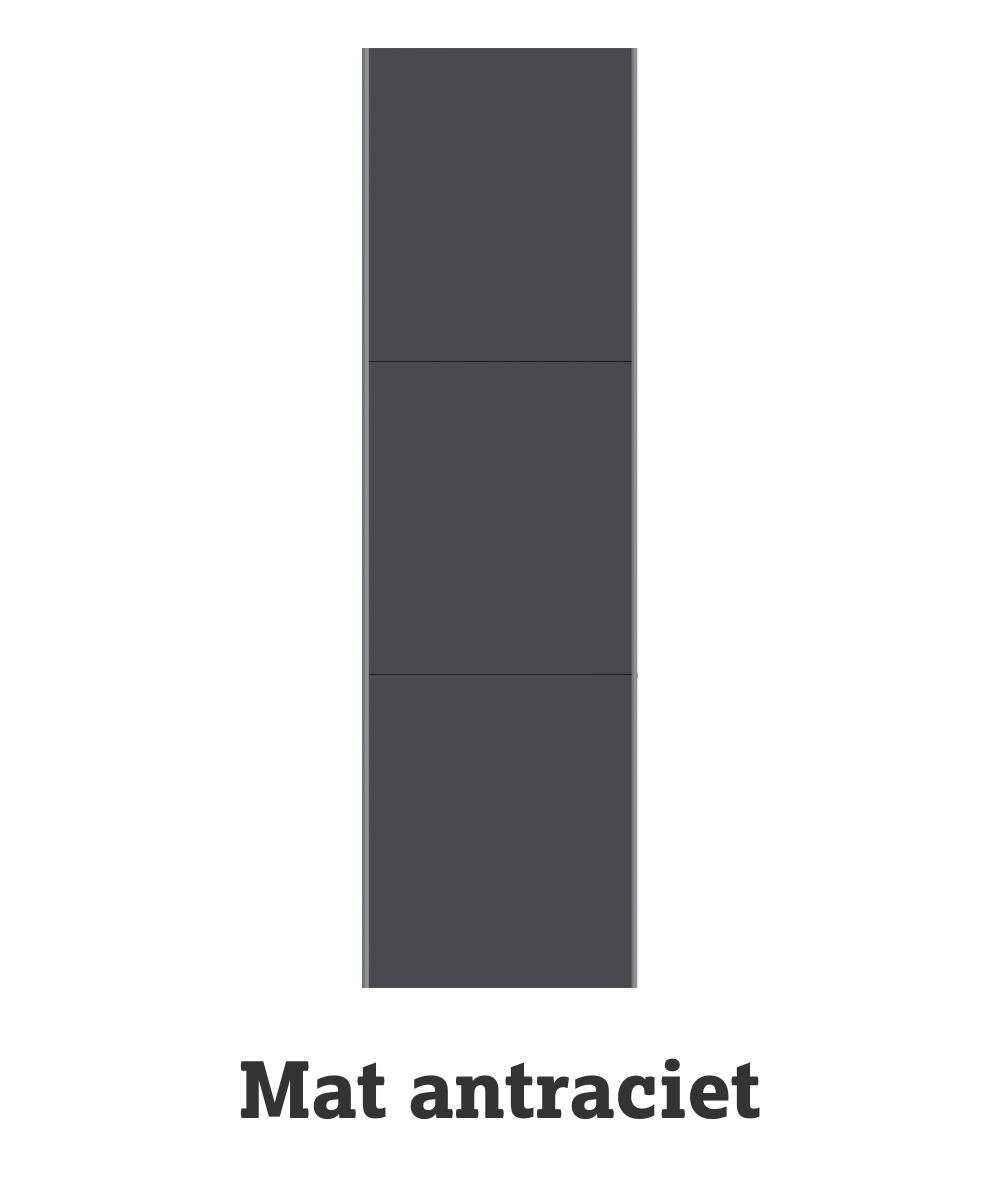 Schuifdeur mat antraciet Schuifdeur mat antraciet