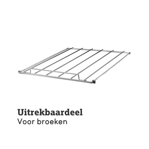 Uitrekbaardeel voor STOCK kast Uitrekbaardeel voor STOCK kast