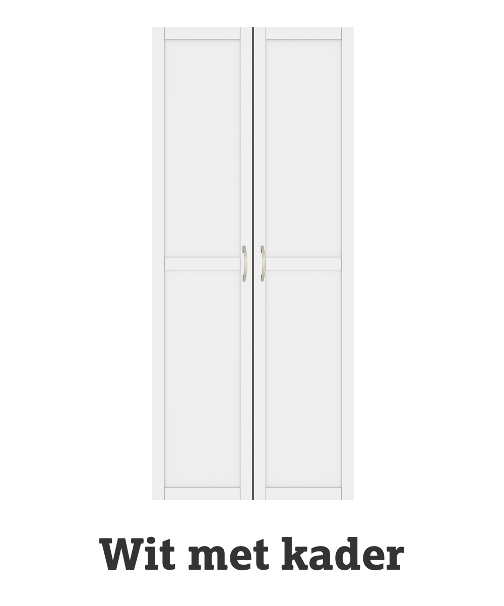 Draaideur wit met kader Draaideur wit met kader