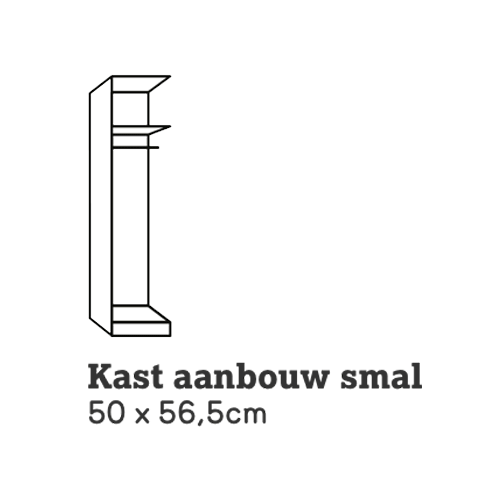 Kast aanbouw smal Kast aanbouw smal
