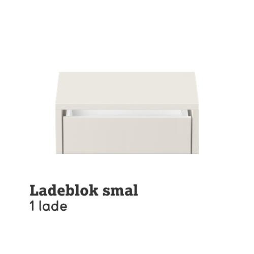 Ladeblok smal 1 lade Ladeblok smal 1 lade