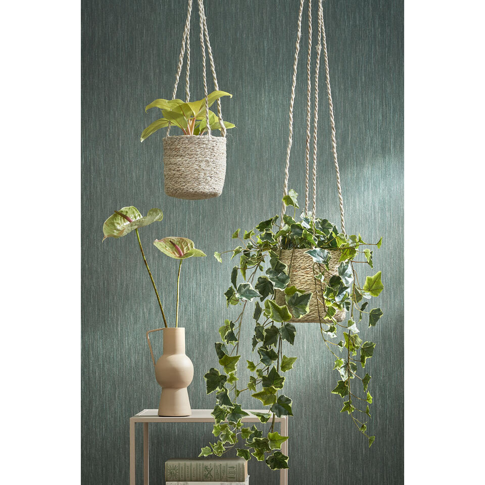 Mica Decorations Hedera Kunst Hangplant H86 Cm Groen Bont Leen Bakker