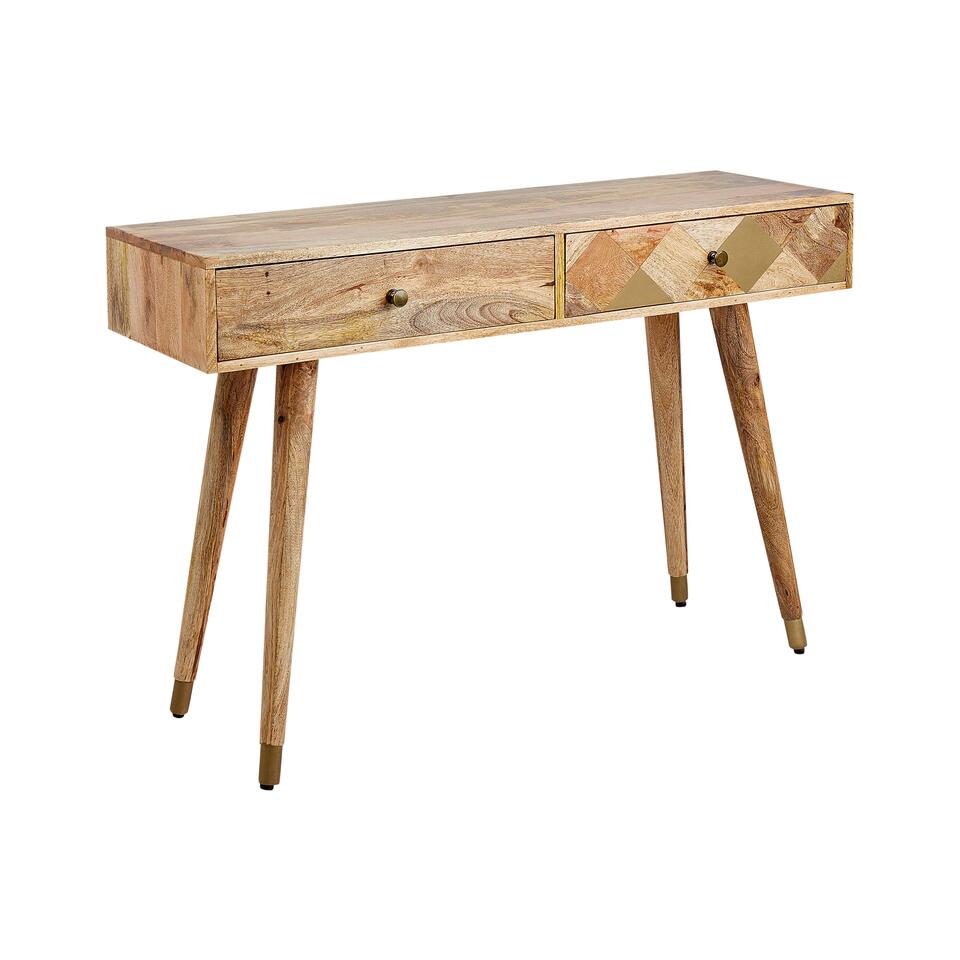 GLENTANA Sidetable Lichtbruin Mangohout Leen Bakker