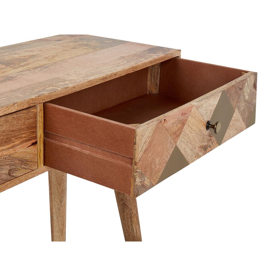 GLENTANA Sidetable Lichtbruin Mangohout Leen Bakker