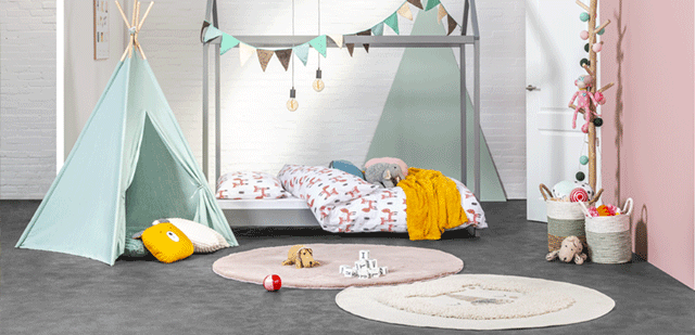 Vloerkleed in de kinderkamer