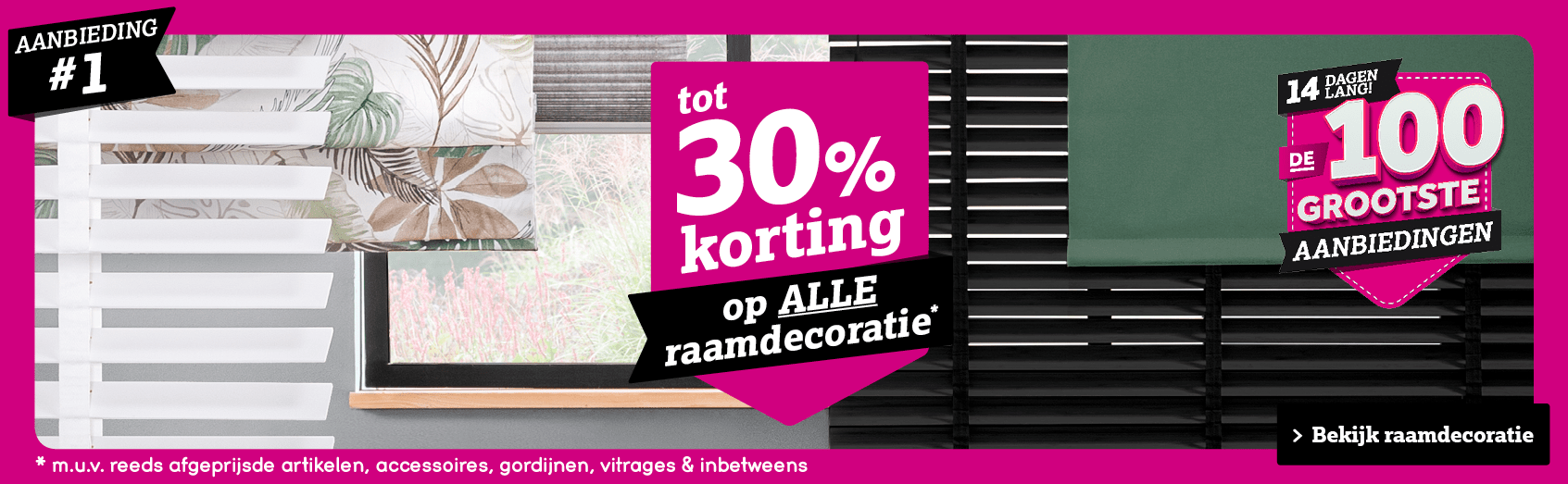 tot 30% korting