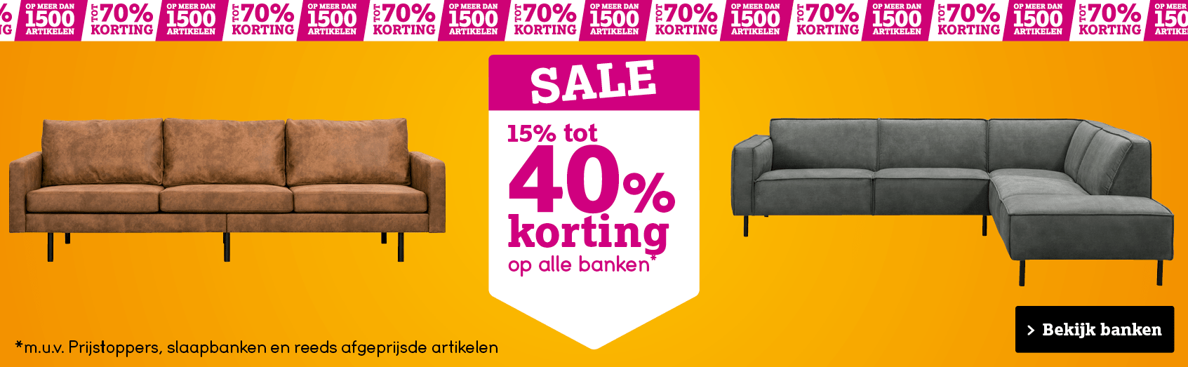 tot 40% korting
