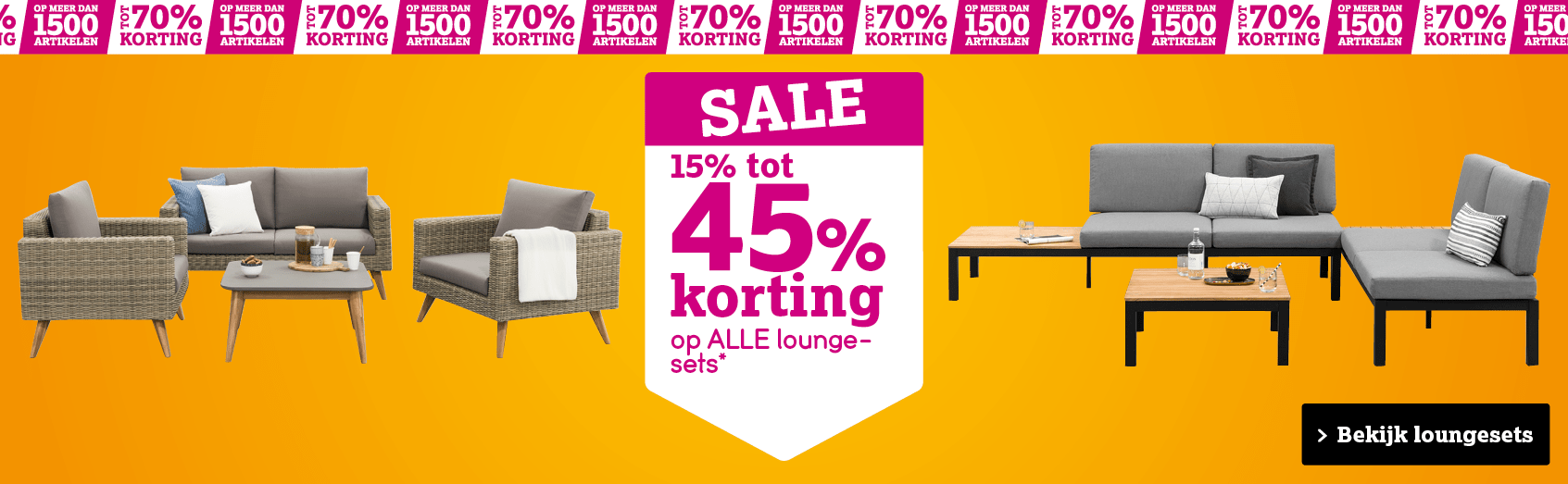 tot 45% korting