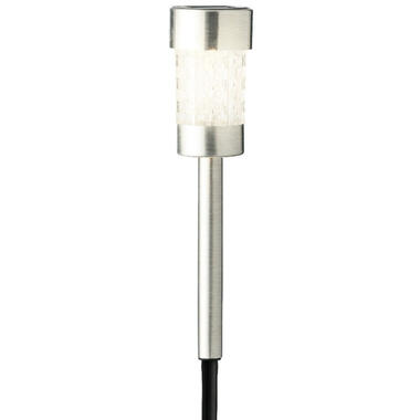Lumineo Prikspotje - tuinverlichting - solar - zilverkleurig - 26 cm product