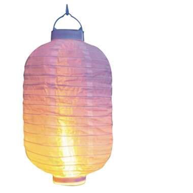 Lampion - solar - met realistisch vlameffect - 20 x 30 cm product