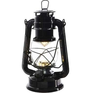 Lumineo Tuinverlichting - stormlantaarn - zwart - LED - 24 cm product