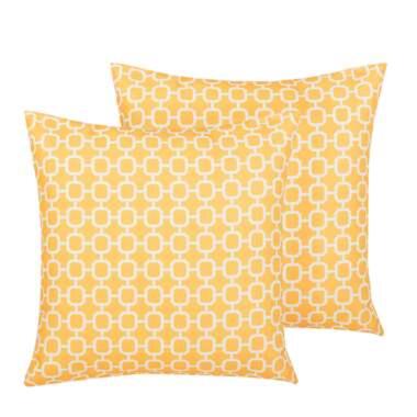 ASTAKOS - Tuinkussen set van 2 - Geel - 40 x 40 cm - Polyester product