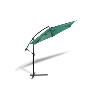 909 Outdoor Hangende parasol met stalenframe in donkergroen product