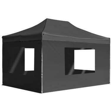 vidaXL Partytent inklapbaar met wanden 4,5x3 m aluminium antraciet product