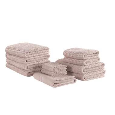 ATAI - Handdoek set van 11 - Roze - Katoen product