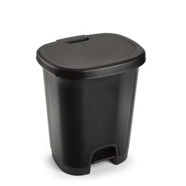 Forte Plastics Pedaalemmer - zwart - 27 l product