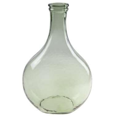 Cosy & Trendy Vaas - flesvormig - groen - glas - 34 cm product