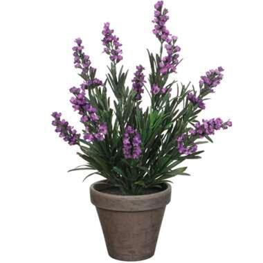 Mica Decorations Kunstplant - lavendel - paars - in pot - 20 x 33 cm product