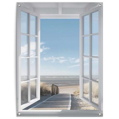 Tuinposter - Noordzee uitzicht - 80x60 cm Canvas product