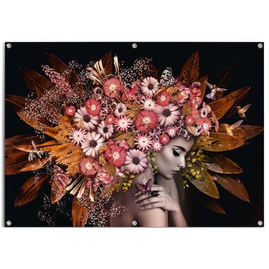 Tuinposter - Bloemenrijkdom - 100x140 cm Canvas product