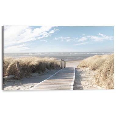 Schilderij Pad door de duinen - 70x118cm - Beige product