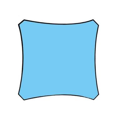 Schaduwdoek Vierkant 5x5 Hemelsblauw product