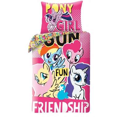 My Little Pony Dekbedovertrek Friendship - Eenpersoons - 140 x 200 cm - Katoen product