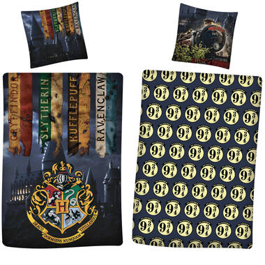 Harry Potter Dekbedovertrek 9¾ - Eenpersoons - 140 x 200 cm - Polyester product