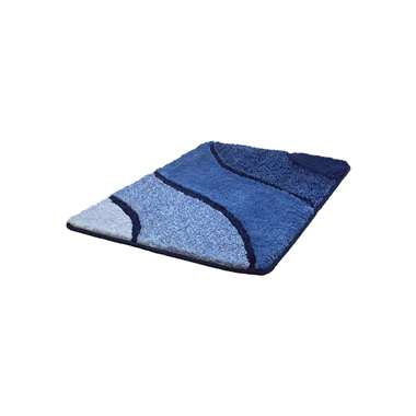 Kleine Wolke Badmat Wave - marine blauw - 70x120cm product