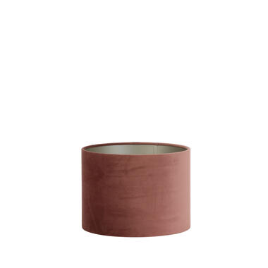 Cilinder Lampenkap Velours - Dusky Pink - Ø30x21cm product