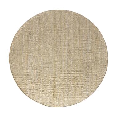 Interieur05 Vloerkleed Gerecycled Materiaal Rond Ciro Geel/Naturel - Rond 180 Ø product