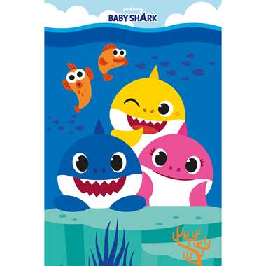 Baby Shark Fleecedeken Family - 100 x 150 cm - Polyester product