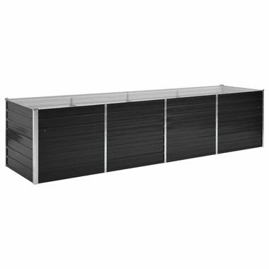 vidaXL Plantenbak verhoogd 320x80x77 cm gegalvaniseerd staal antraciet product