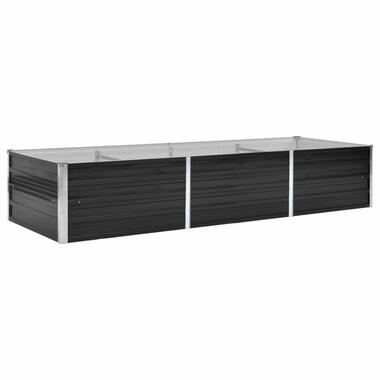 vidaXL Plantenbak verhoogd 240x80x45 cm gegalvaniseerd staal antraciet product