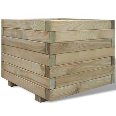 vidaXL Plantenbak verhoogd vierkant 50x50x40 cm hout product