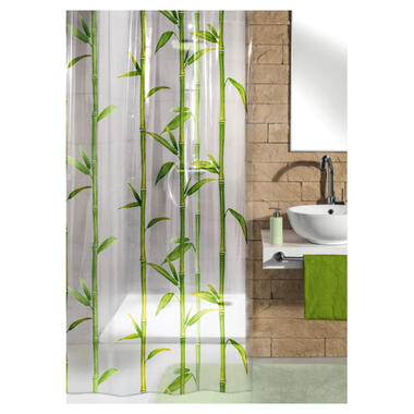 Kleine Wolke douchegordijn Bambu - groen - 180x200 cm product