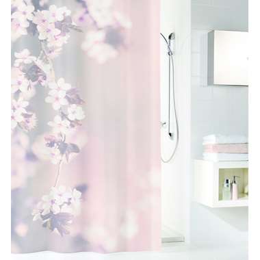 Kleine Wolke douchegordijn Blossom - roze - 180x200 cm product
