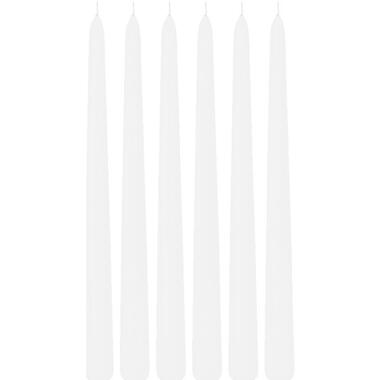 Trend Candles Dinerkaarsen - 6x - wit - 13 branduren - 30 cm product