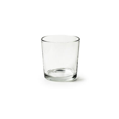 Waxinelichtjeshouder - glas - transparant - 13 cm product