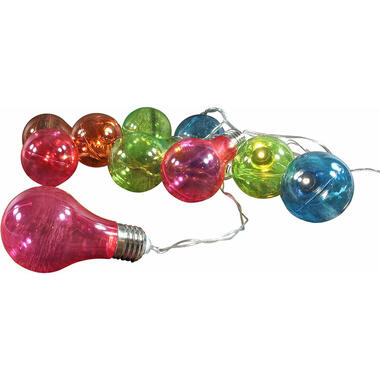 Bellatio decorations Lichtsnoer - solar - gekleurd - 10 lampjes product