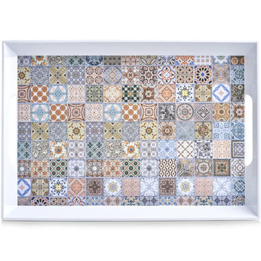 Zeller Dienblad - met mozaiekprint - melamine - 50 x 35 cm product